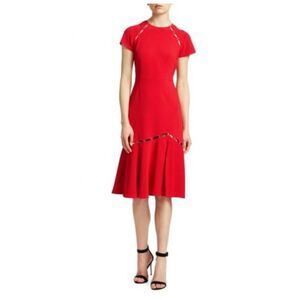Jonathan Simkhai Product Cut-out Flounce Hem Sheath Dress Small size 4